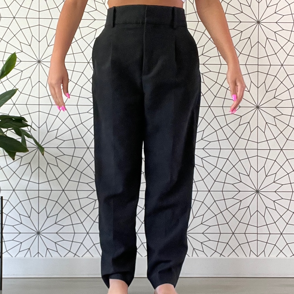 Zara High Waisted Full Length Trousers